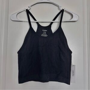 Ododos (XL/2XL) NWT Ribbed Crop Tank Top W/ Racer Back Spaghetti Straps